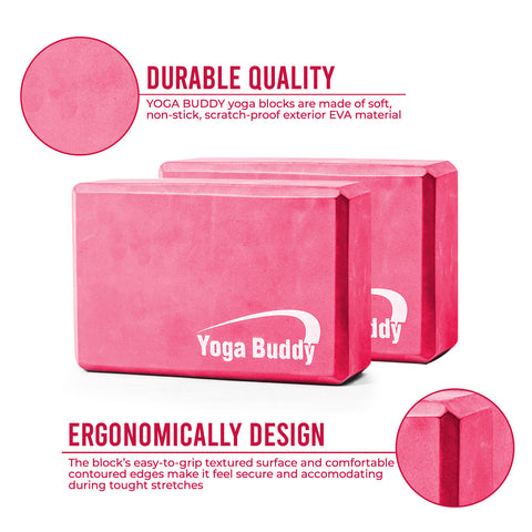 Yoga Blocks 2 Pack Pink