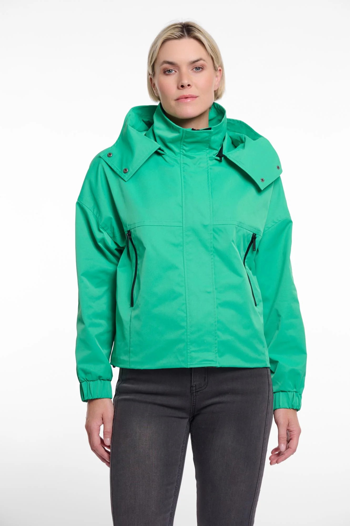 Short Boxy Jacket - Green