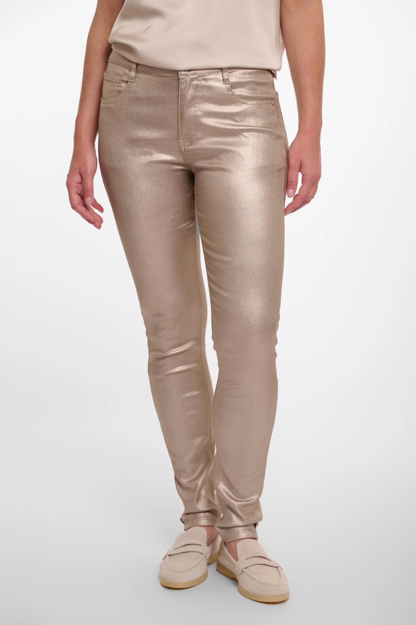 Metallic Jean - Light Gold
