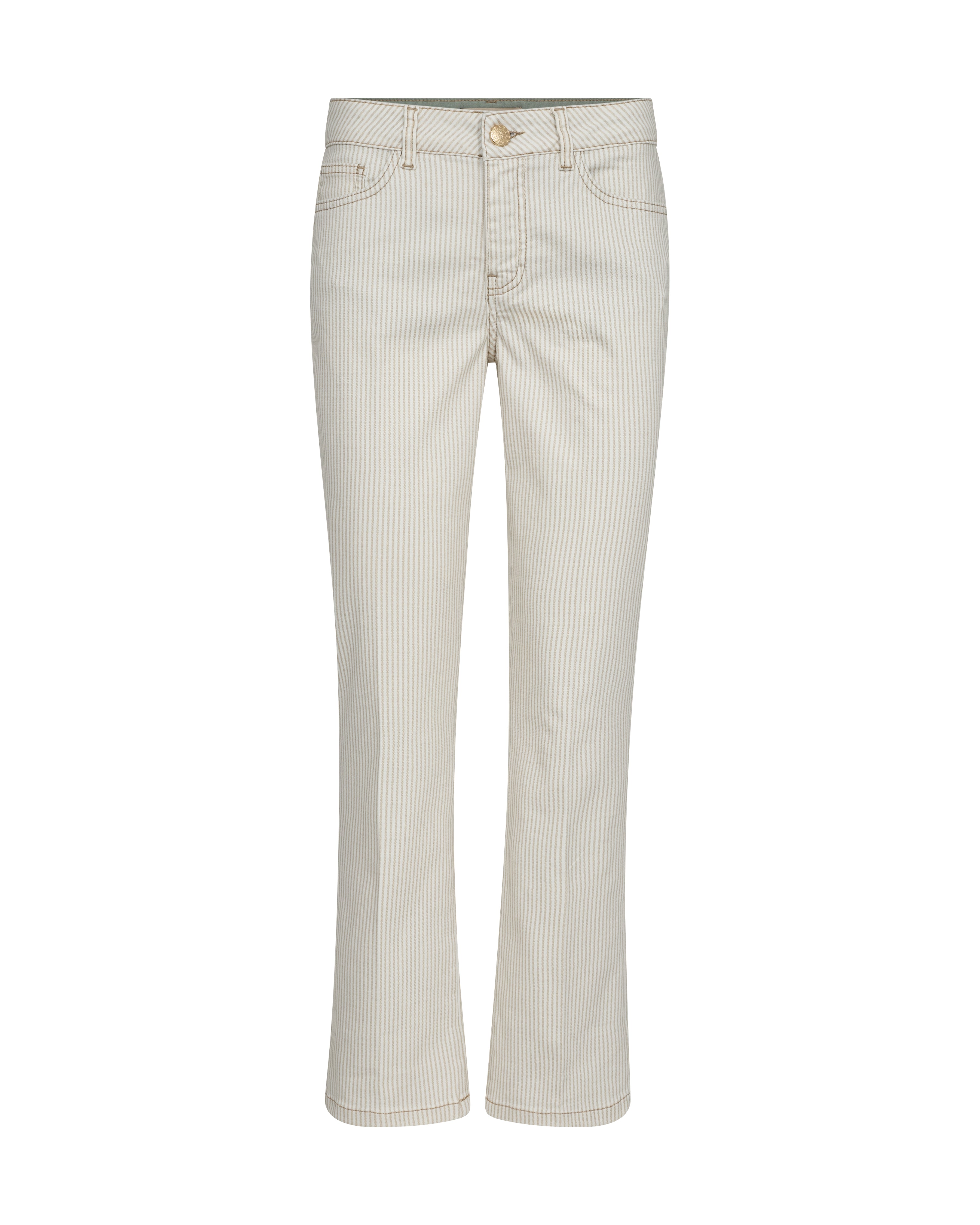 Ashley Pinstripe Pant - Sesame
