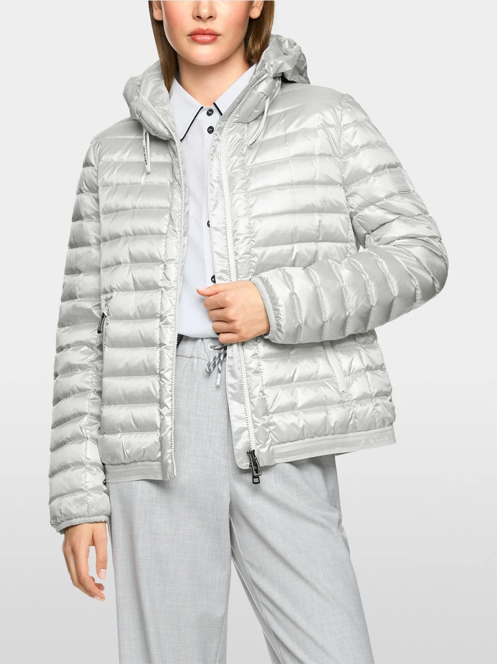 Quilted Jacket - Silver Cloud