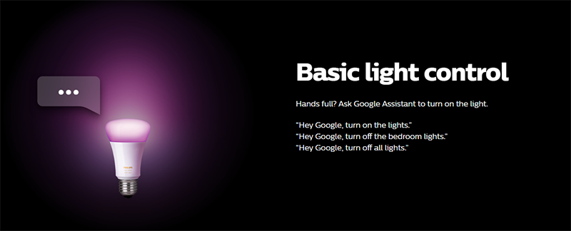 Phillips Hue - Google Home Lighting