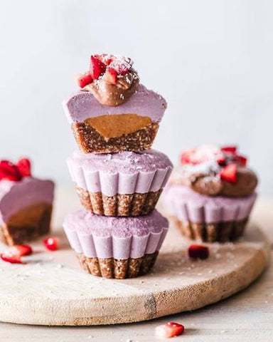 vegan gluten free raspberry cupcakes