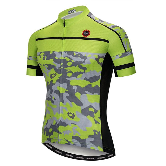 camouflage cycling jersey