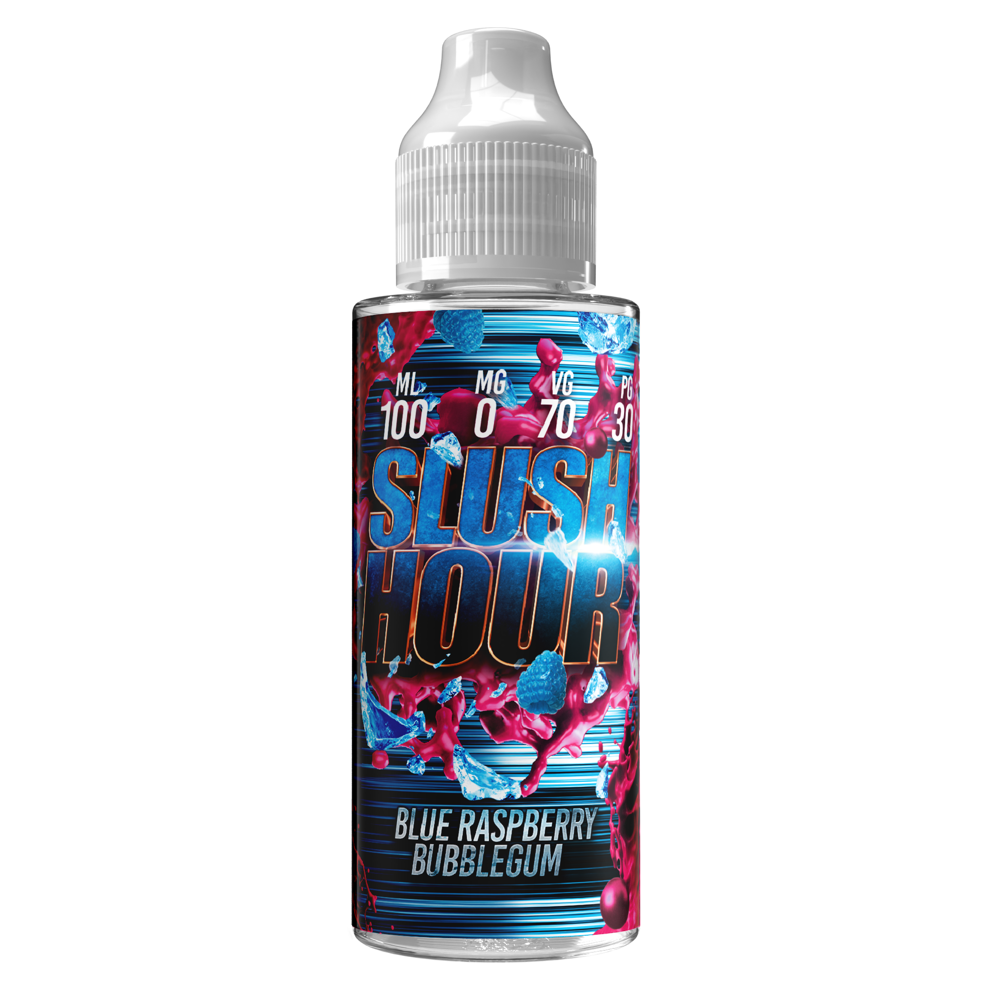 Slush Hour Blue Raspberry Bubblegum 100 Ml Ecigarette Outlet 0917