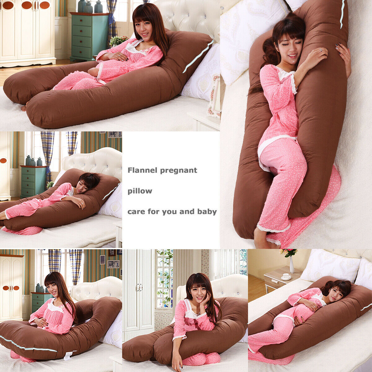 large u shaped body pillow