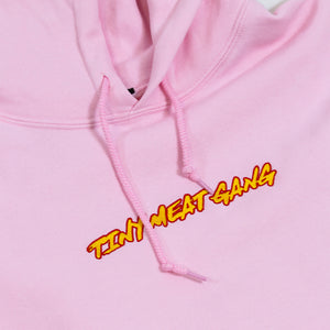 tiny meat gang merch pink hoodie