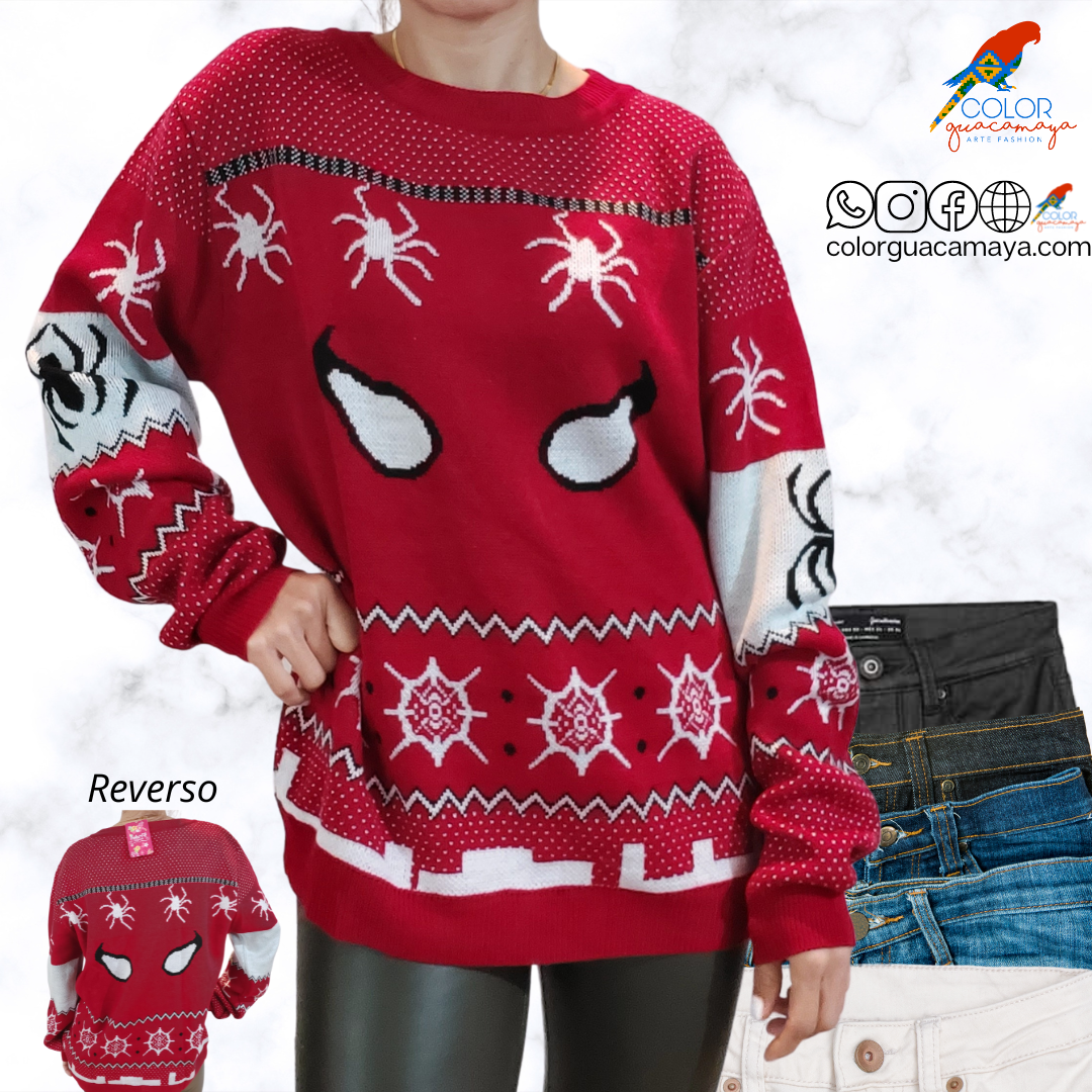 Sueter navideño Spiderman – ColorGuacamaya