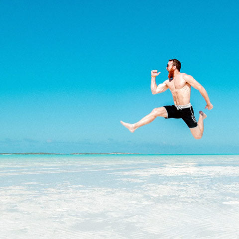 man in beach wear