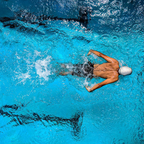 swimmer guy wearing flippers