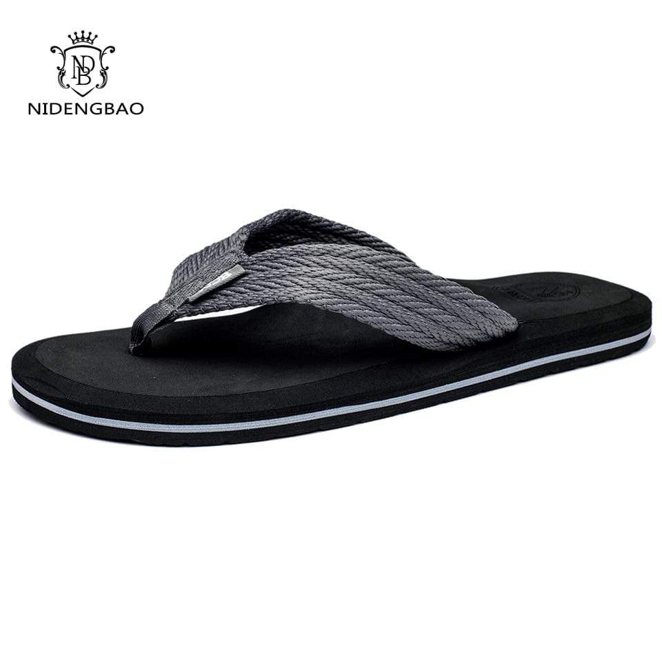 BUY NIDENGBAO Black Flip Flops ON SALE NOW! - Cheap Surf Gear