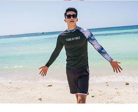 BUY TUBE TREE Long Sleeve Rash Guard (With Shorts) ON SALE NOW! - Cheap ...