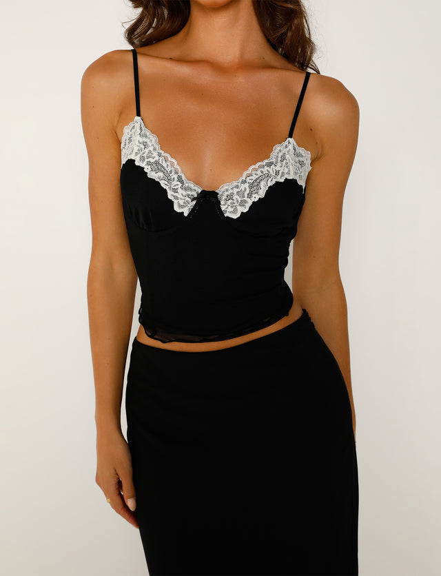 LEYLA TOP - BLACK