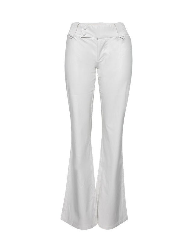 KITTIE PU PANT - WHITE