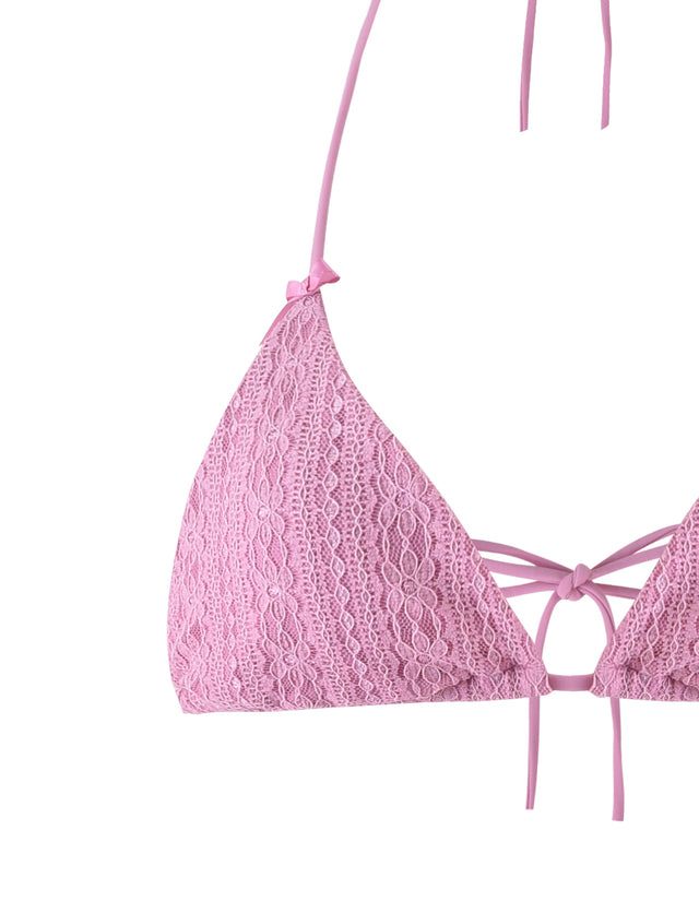 HAYES BIKINI TOP - PINK : ROSE