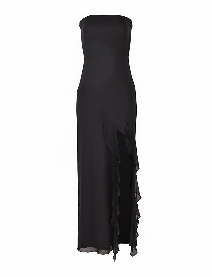 THEO MAXI DRESS - BLACK – Tiger Mist North America