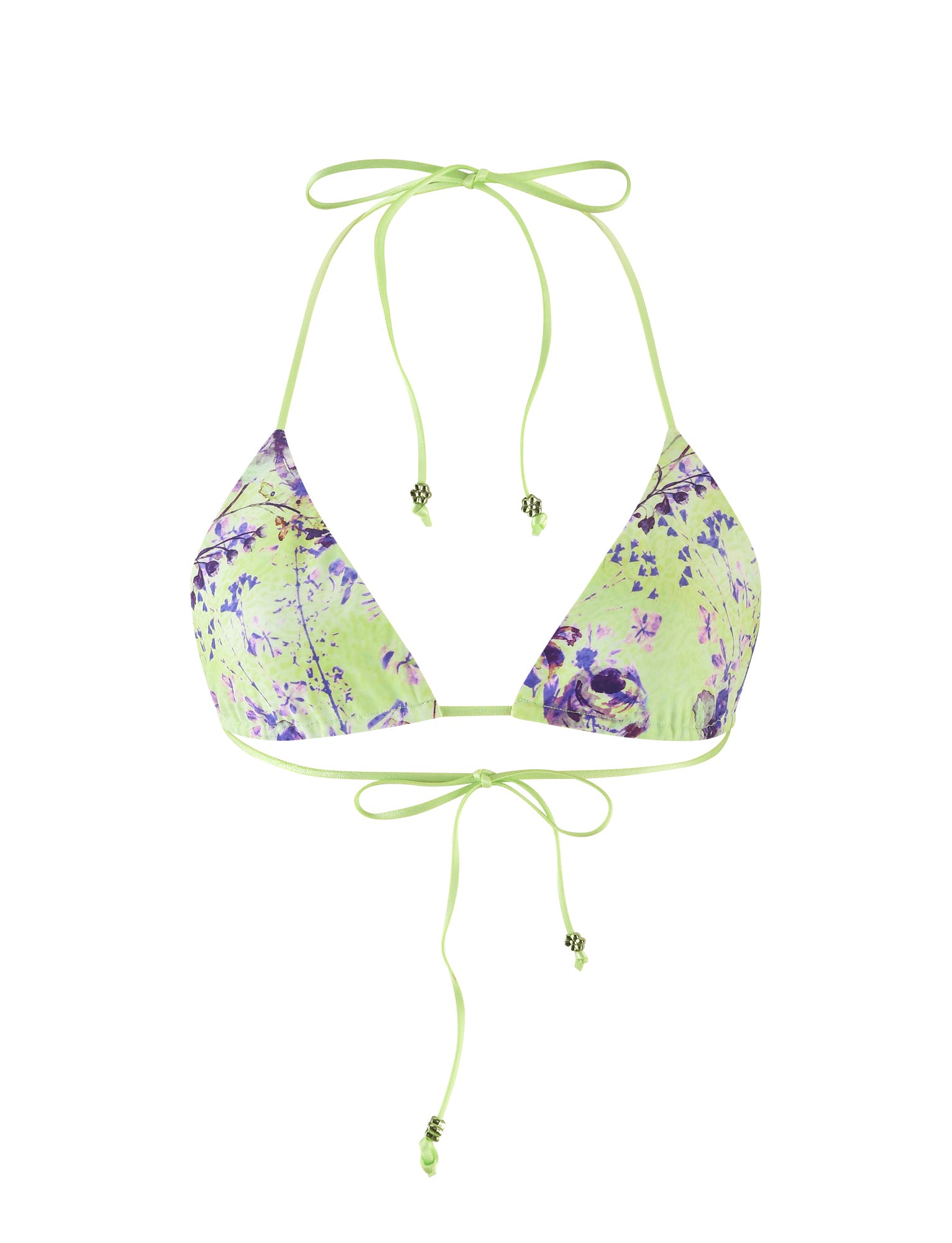 AVE BIKINI TOP - GREEN : BY POPPY FLORAL