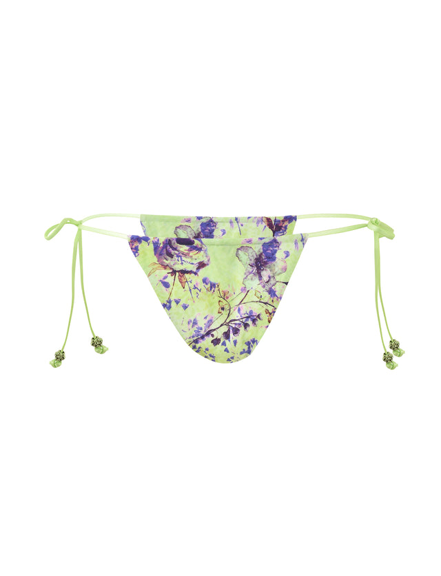 AVE BIKINI BOTTOM - GREEN : BY POPPY FLORAL