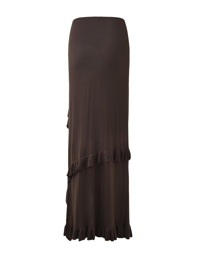 FISHER SKIRT - BROWN : CHOCOLATE