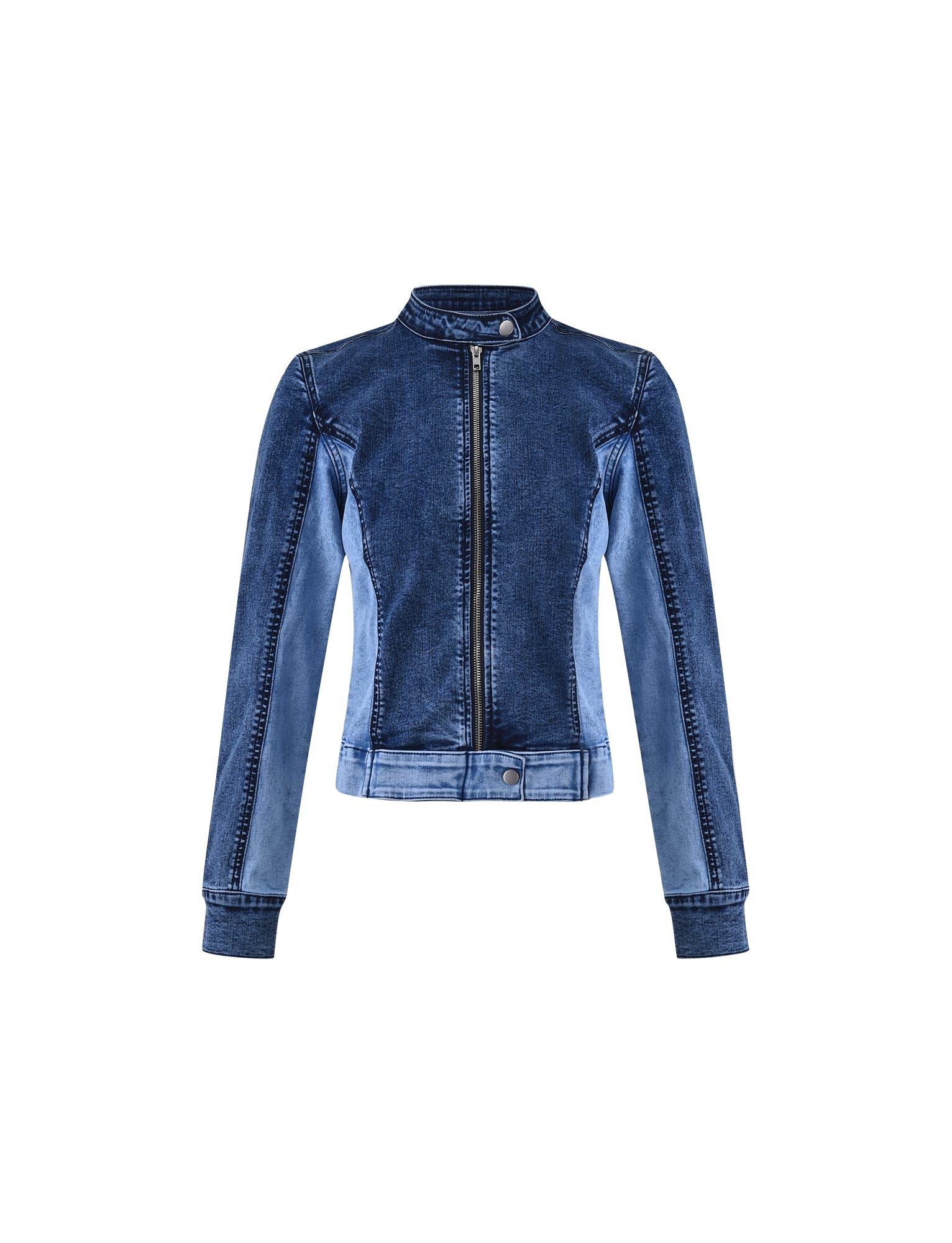 BRITA JACKET - BLUE : MID WASH