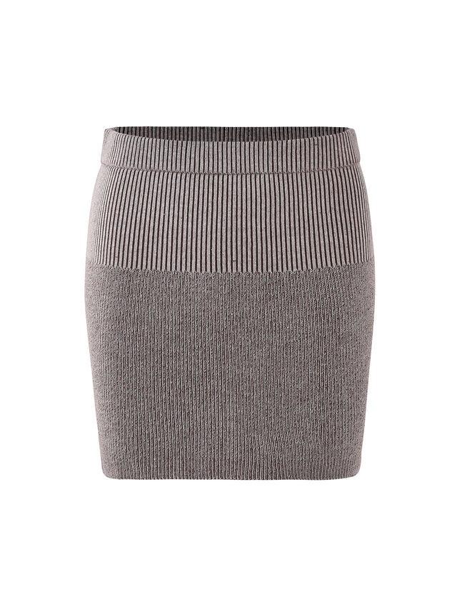 DINA MINI SKIRT - NEUTRAL : LATTE