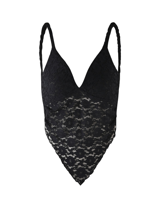 THEO LACE TOP - BLACK : LACE