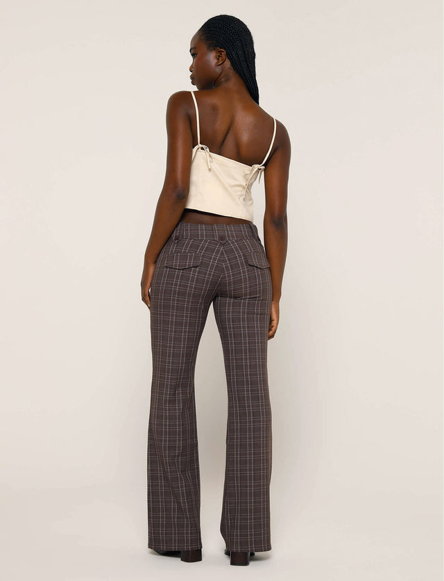 KITTIE PANT - BROWN : CHOCOLATE CHECK