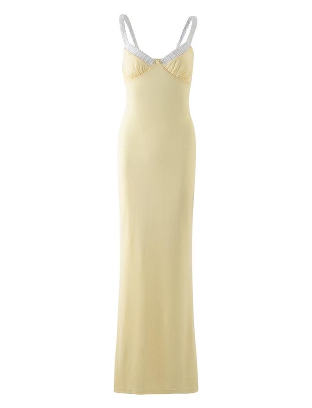 AMARAN DRESS - YELLOW : LEMON – Tiger Mist North America