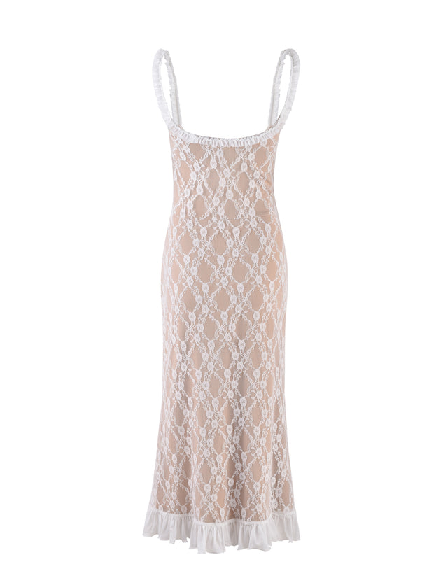 DEJA DRESS - WHITE : LACE