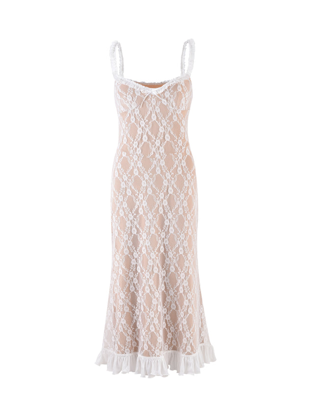 DEJA DRESS - WHITE : LACE