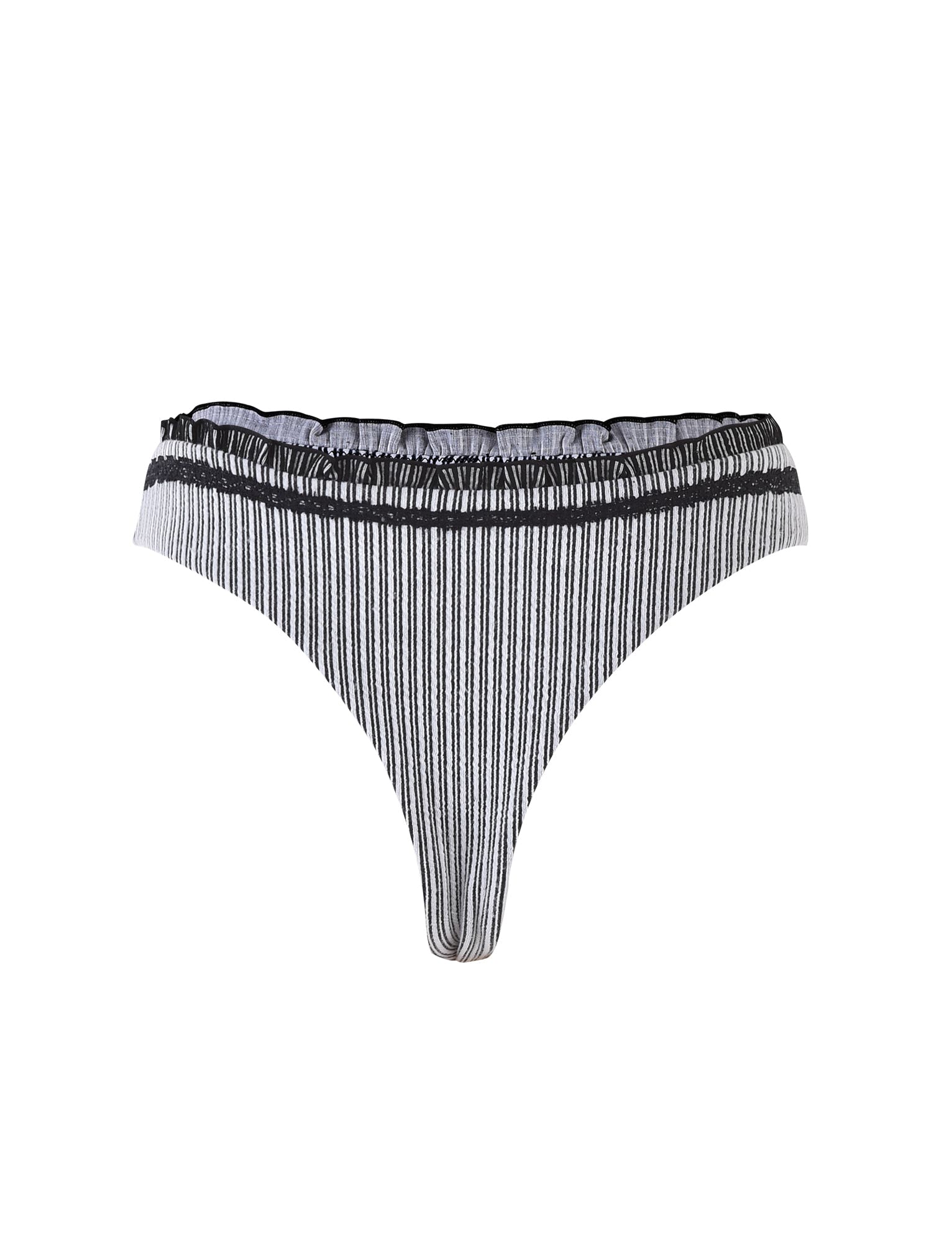 XANDRA BIKINI BOTTOM - MULTI : STRIPE : TEXTURE STRIPE