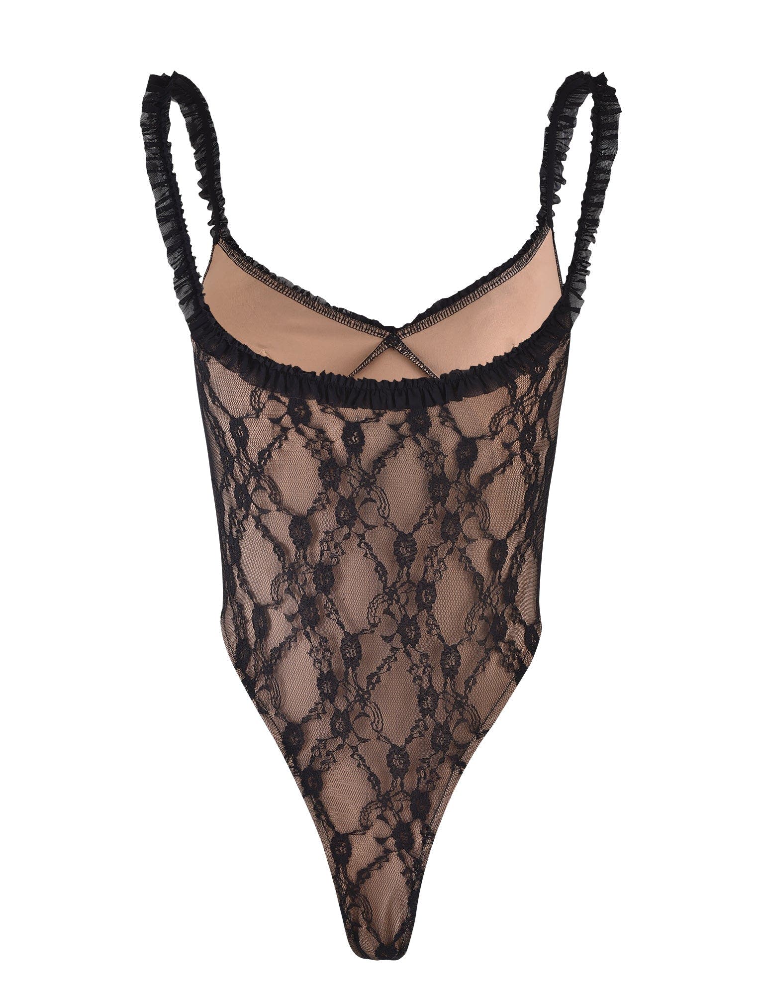 DEJA BODYSUIT - BLACK : BLACK LACE