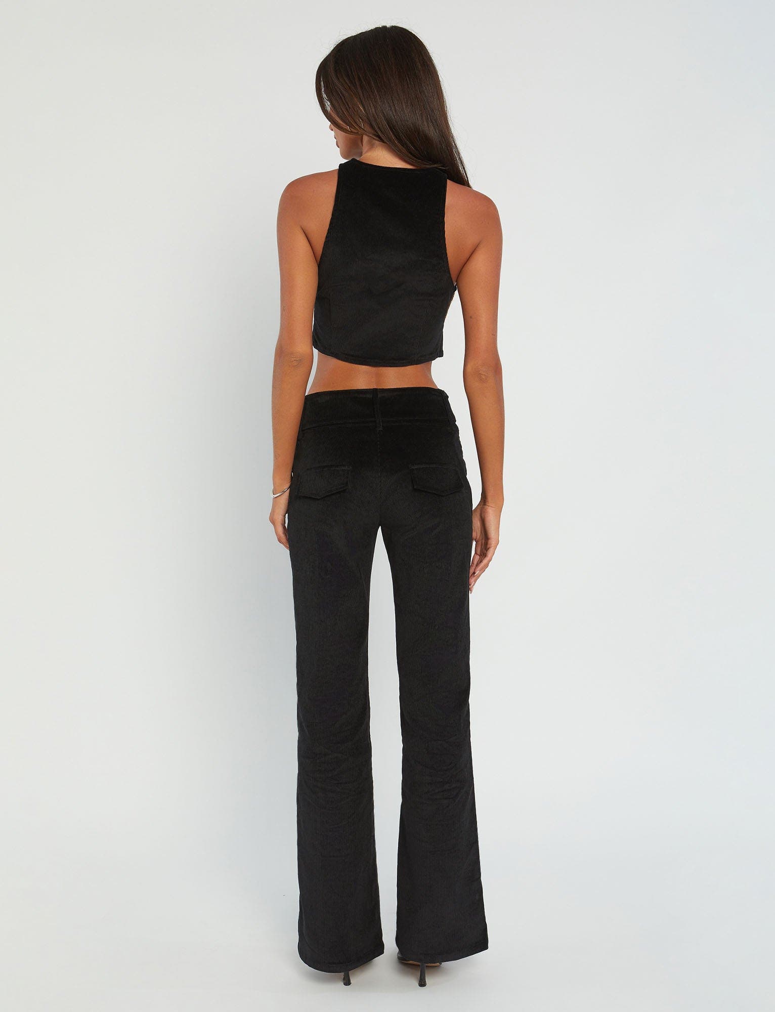 ANEYA PANT - BLACK CORD