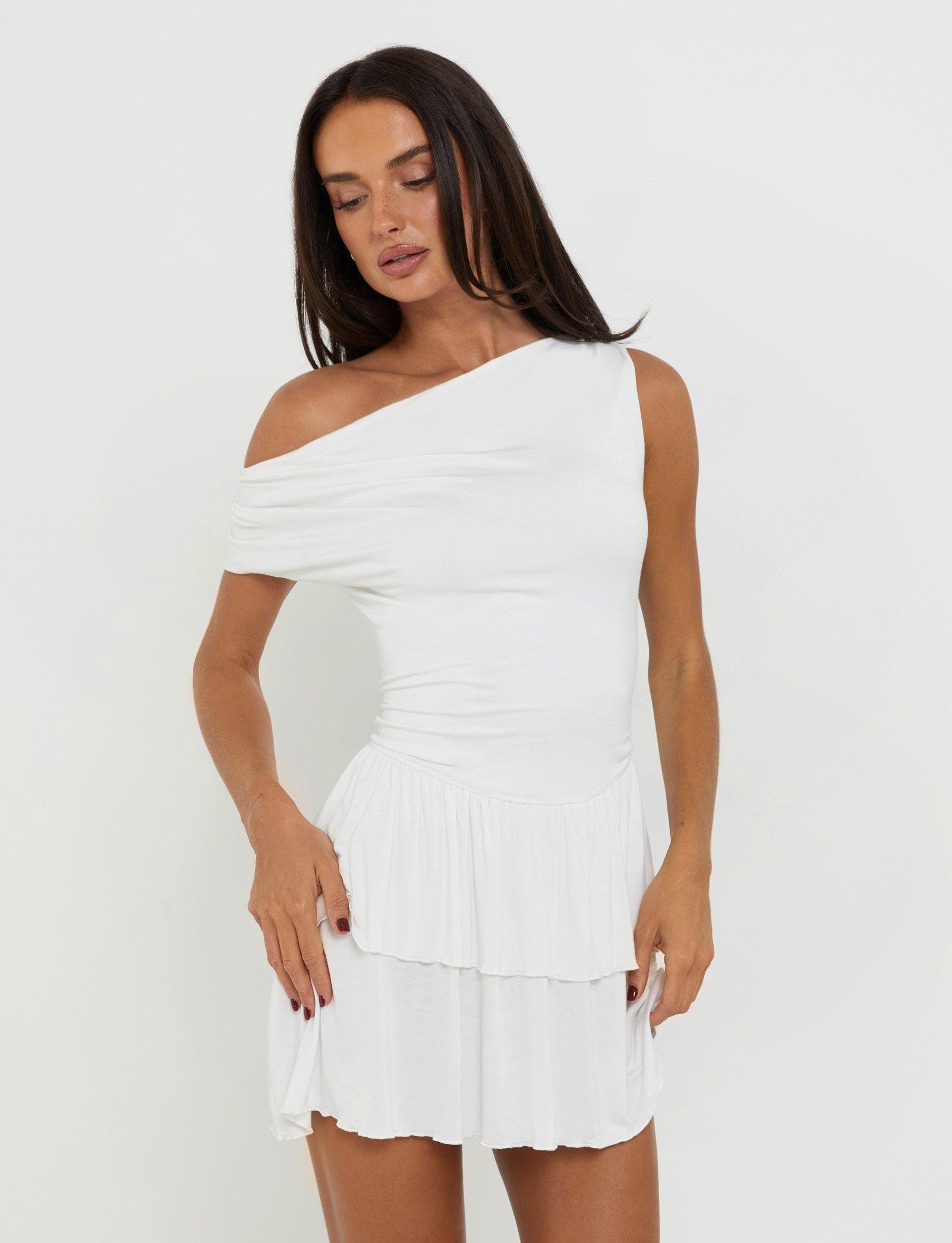 IYANNA DRESS - WHITE : BONE