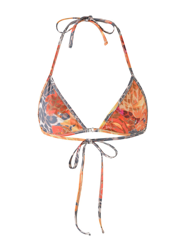 DIANA BIKINI TOP - MULTI : LEOPARD : ORANGE LEOPARD