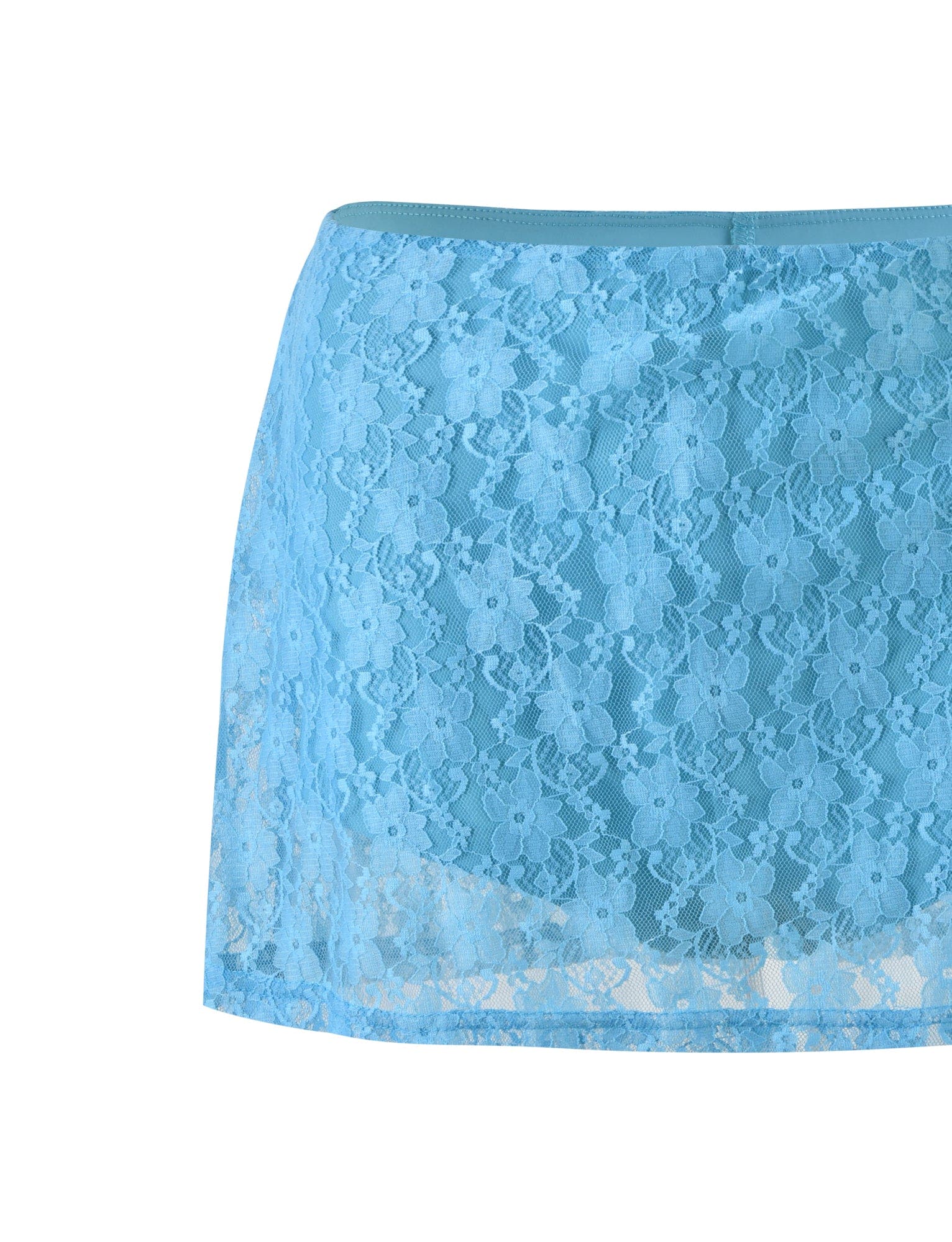 QUINLEY SKORT - BLUE : ICE BLUE : BRIGHT BLUE LACE