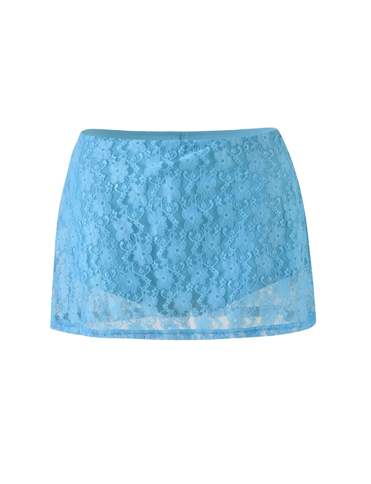 QUINLEY SKORT - BLUE : ICE BLUE : BRIGHT BLUE LACE