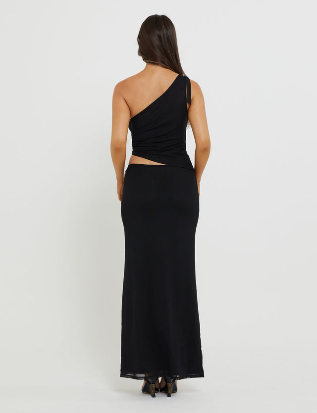 DEANNA MAXI SKIRT - BLACK