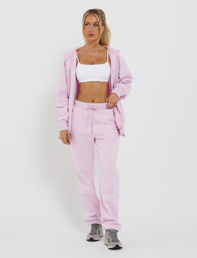 LUMEN ZIP FRONT HOODIE - PINK