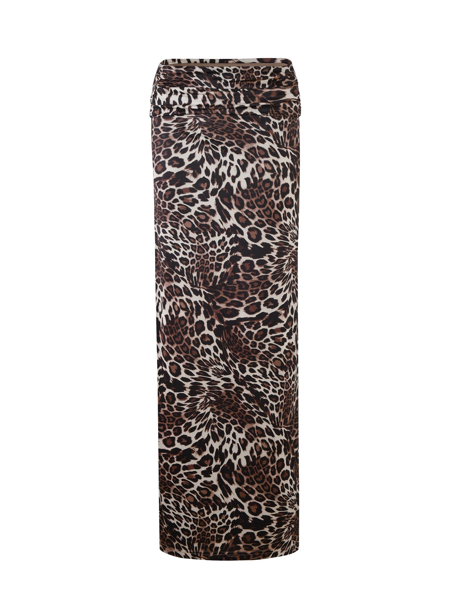 CYNTHIA MAXI SKIRT - MULTI : LEOPARD