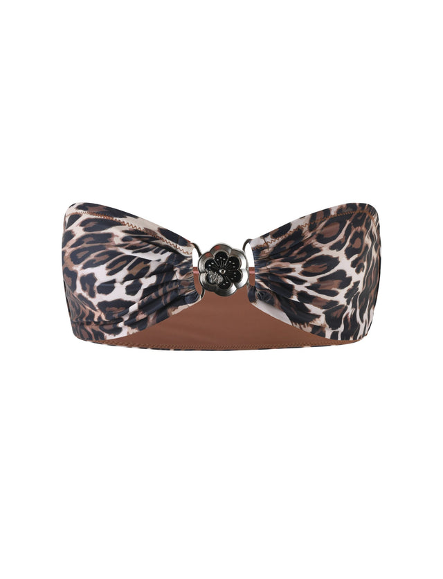 CYNTHIA BIKINI TOP - MULTI : LEOPARD