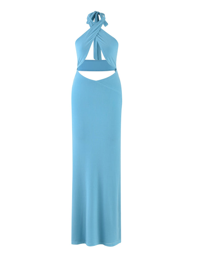 TIANAH MAXI DRESS - BLUE : BABY BLUE : BLUE SPARKLE