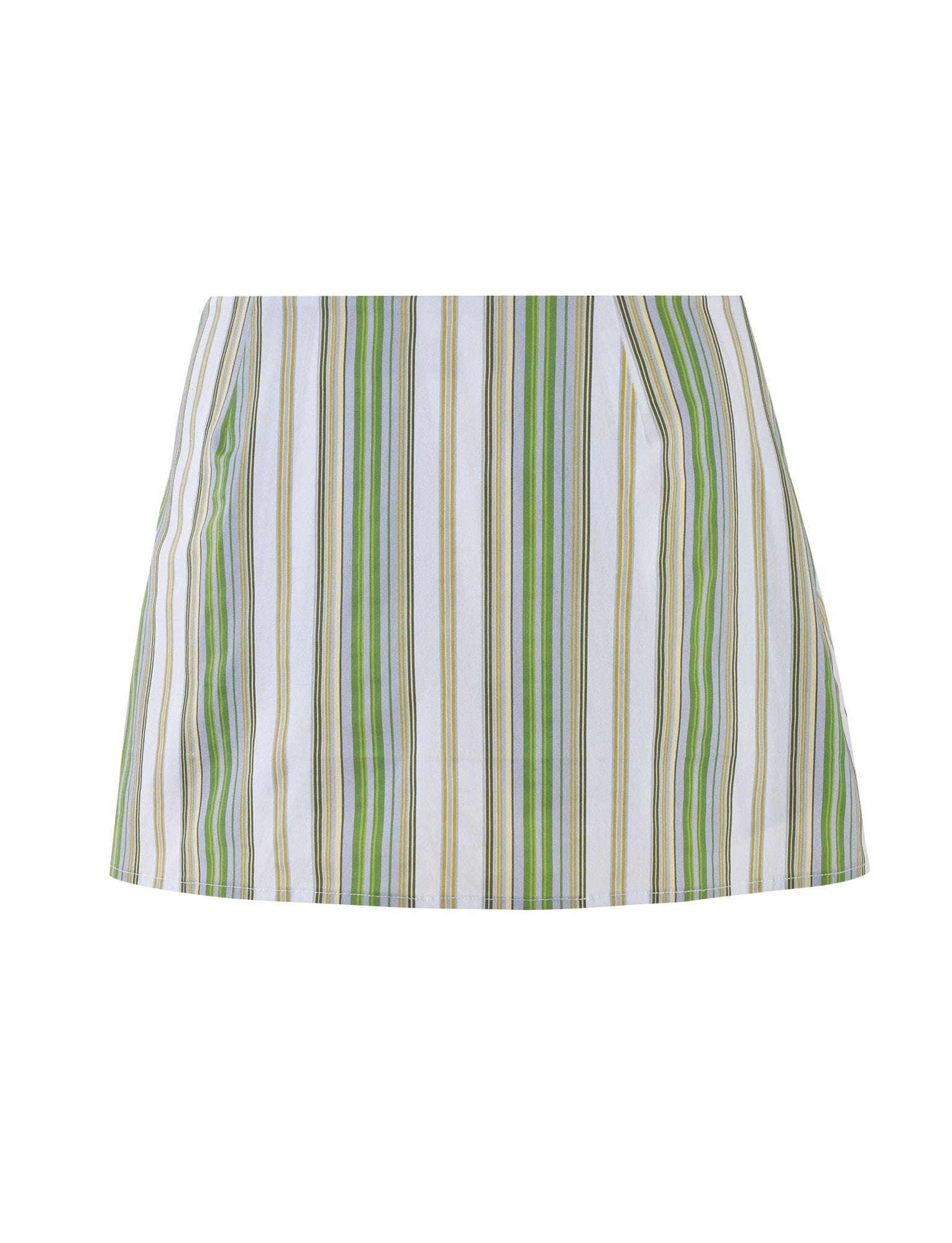 LILIOSA SKORT - GREEN : STRIPE