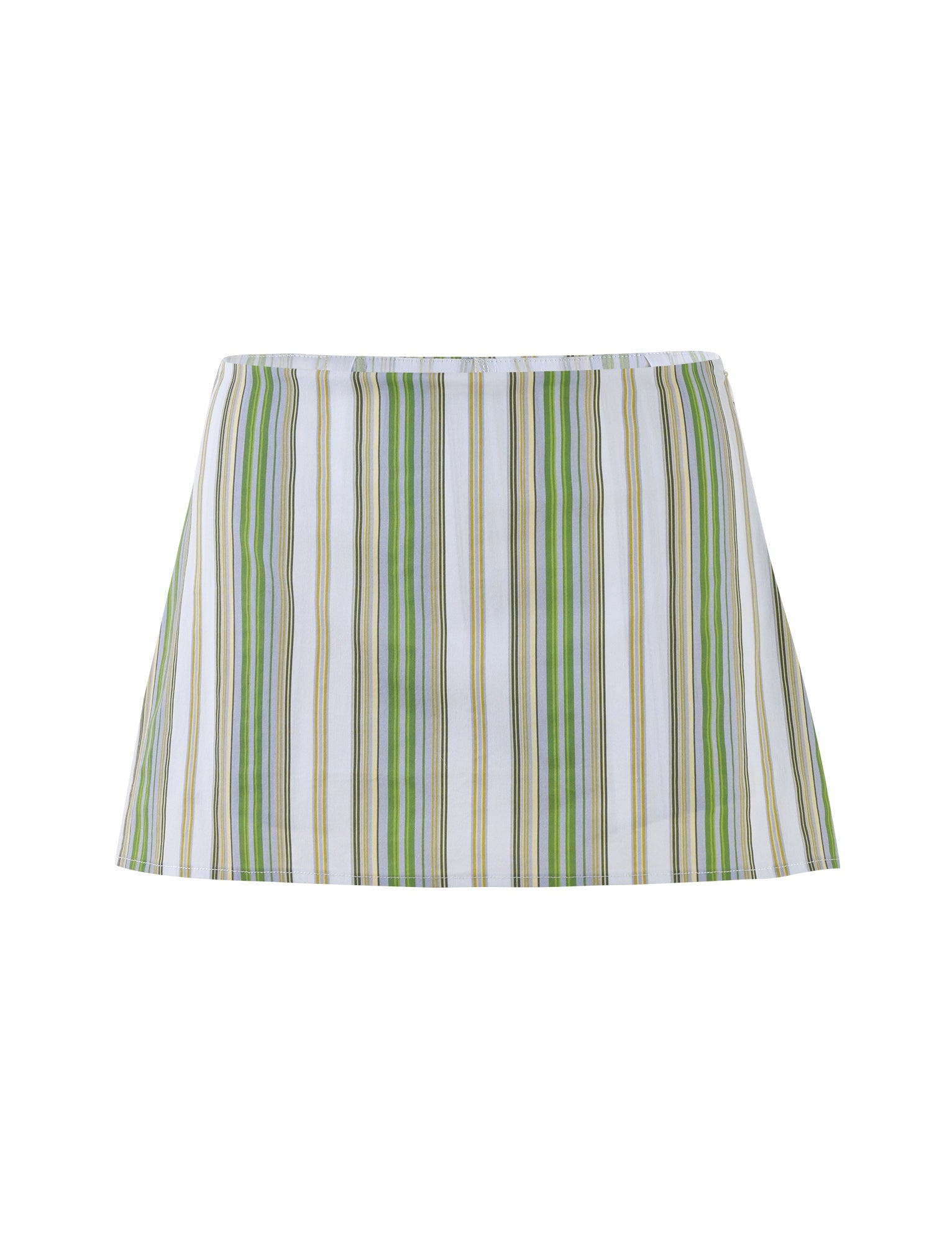 LILIOSA SKORT - GREEN : STRIPE