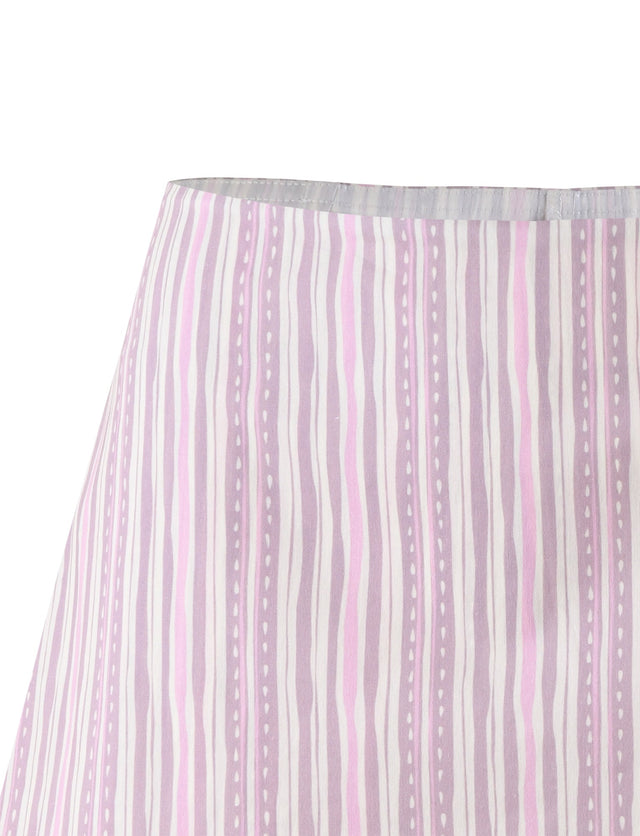 LILIOSA SKORT - PINK : PINK PINSTRIPE