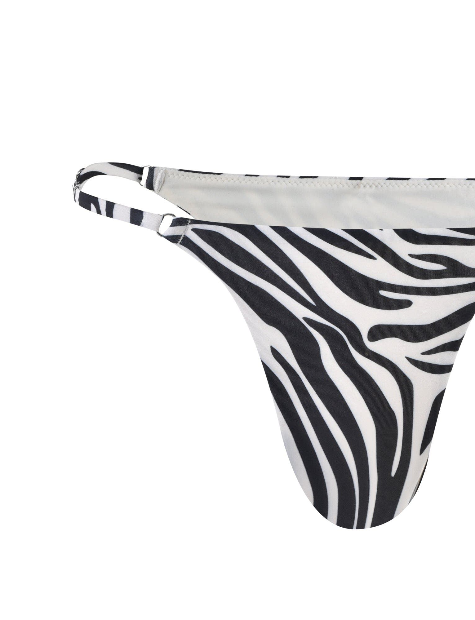 DIVINA BIKINI BOTTOM - BLACK : ZEBRA