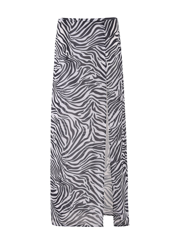 AYESHA SKIRT - BLACK : ZEBRA