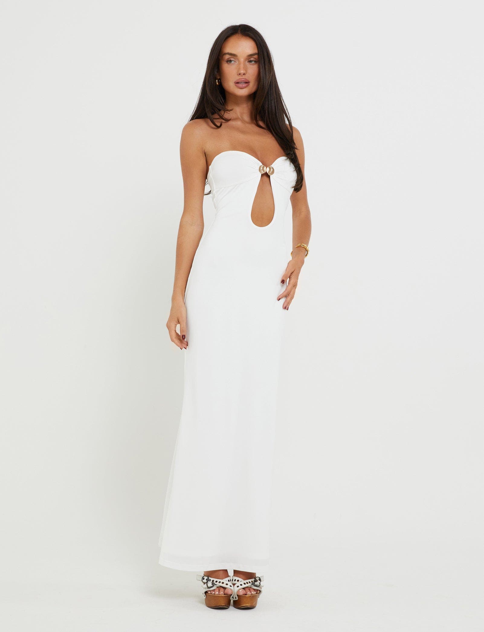 CECILY MAXI DRESS - WHITE