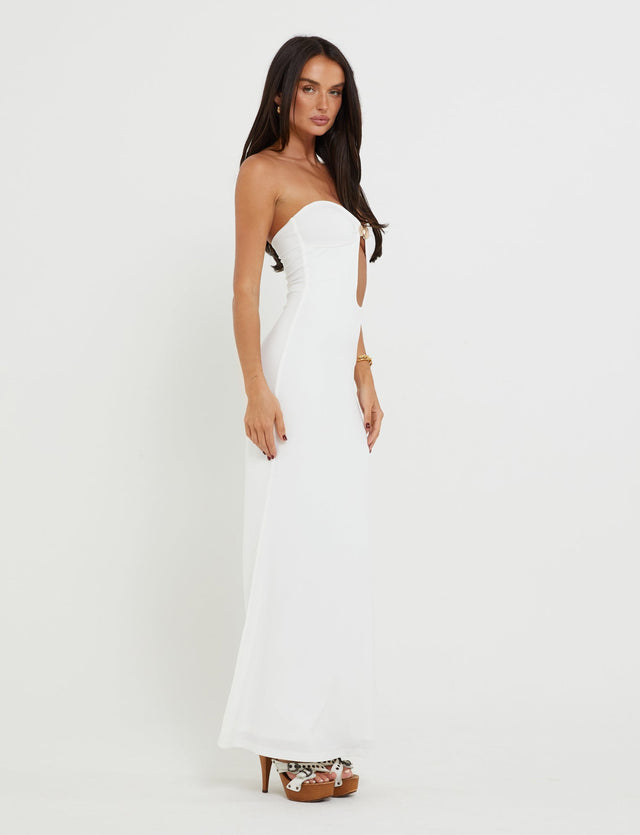 CECILY MAXI DRESS - WHITE