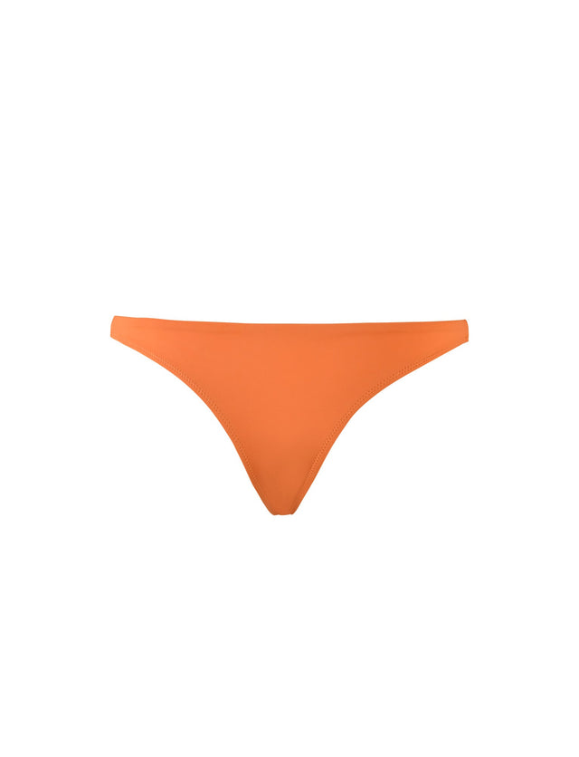 CYNTHIA V CUT BIKINI BOTTOM - ORANGE : BURNT ORANGE